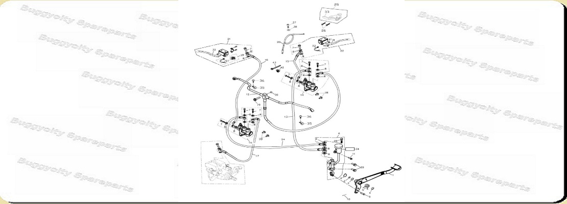 Bremssystem, Adly, Quad, Hurricane 320